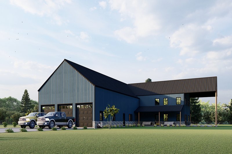 Home Plan - Exterior - Other Elevation 1 for Barndominium House Plan #1107-32 - 4 bed, 3.5 bath