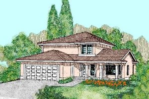 Traditional Exterior - Front Elevation Plan #60-463