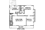 Contemporary Style House Plan - 2 Beds 1.5 Baths 1254 Sq/Ft Plan #312-764 