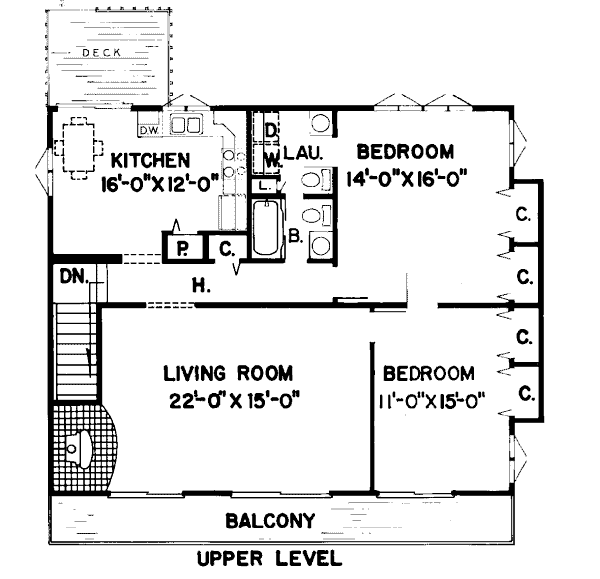 Contemporary Floor Plan - Main Floor Plan #312-764
