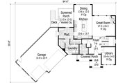 Craftsman Style House Plan - 4 Beds 2.5 Baths 2763 Sq/Ft Plan #51-430 
