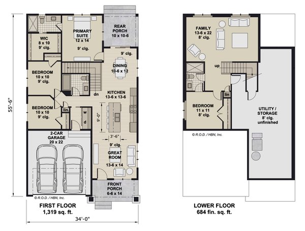 Farmhouse Floor Plan - Other Floor Plan #51-1505