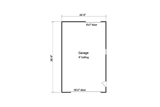 Floor Plan - Main Floor for Traditional House Plan #22-549, 0 bath