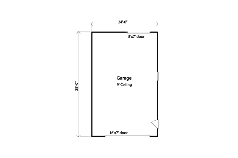 House Blueprint - Floor Plan - Main Floor for Traditional House Plan #22-549, 0 bath