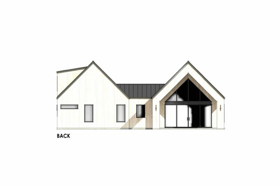 Exterior - Front Elevation 9 for Modern House Plan #1096-196 - 3 bed, 2.5 bath