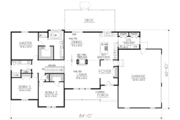 Ranch Style House Plan - 3 Beds 2 Baths 2270 Sq/Ft Plan #100-462 