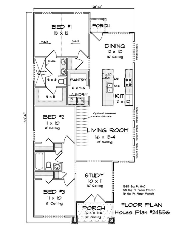 House Blueprint - Modern Floor Plan - Main Floor Plan #513-2349