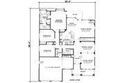 Traditional Style House Plan - 3 Beds 2 Baths 2108 Sq/Ft Plan #312-342 