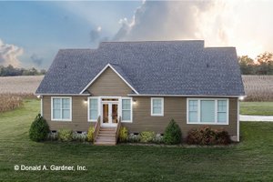 Exterior - Rear Elevation for Craftsman House Plan #929-428 - 3 bed, 2 bath