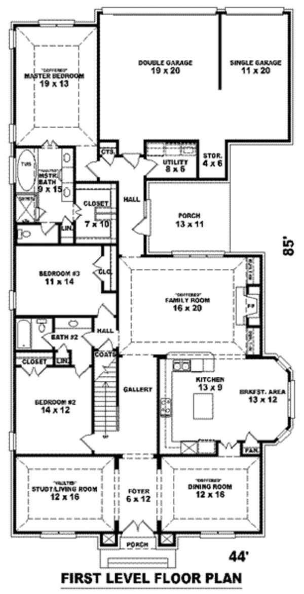 European Floor Plan - Main Floor Plan #81-1281