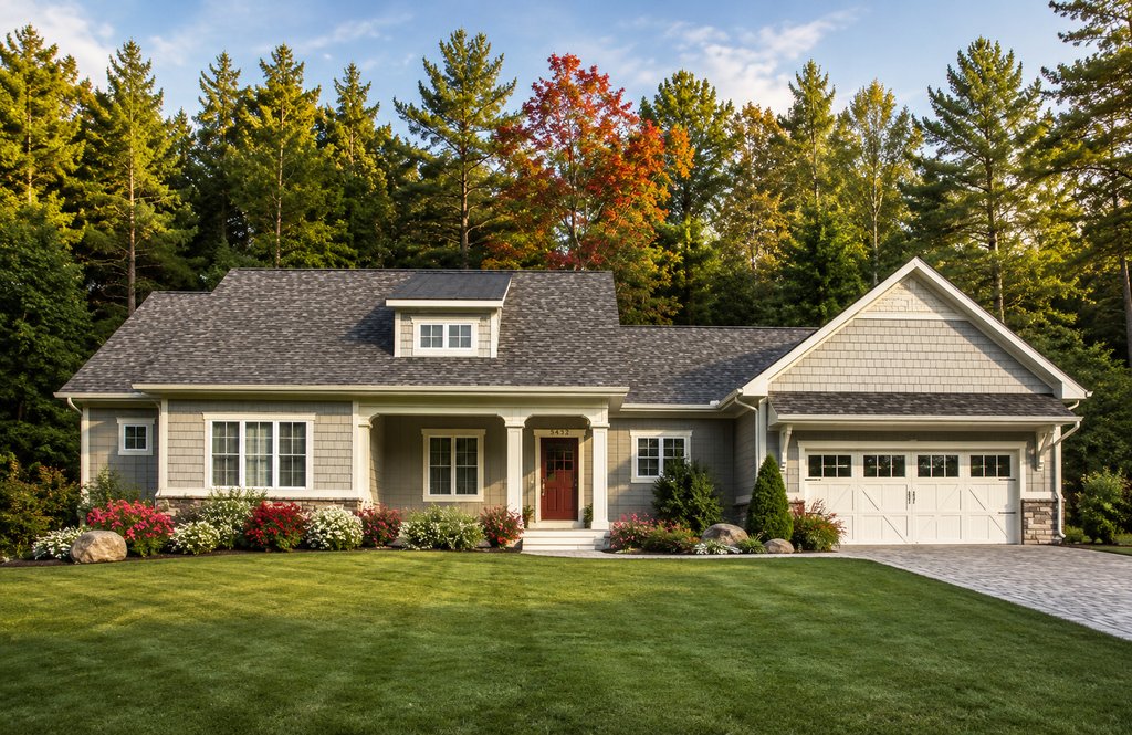 Exterior - Front Elevation 2 for Craftsman House Plan #928-132 - 2 bed, 2.5 bath