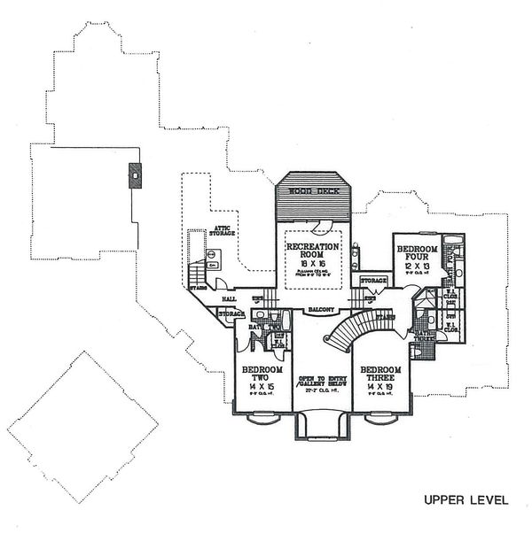 Dream House Plan - European Floor Plan - Upper Floor Plan #310-354