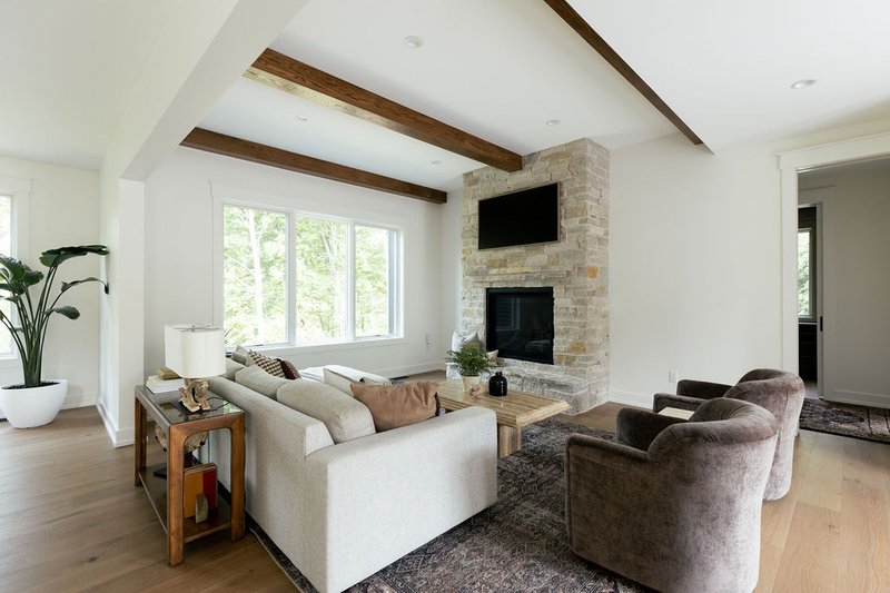 Dream House Plan - Interior - Family Room for Farmhouse House Plan #928-393 - 5 bed, 3.5 bath