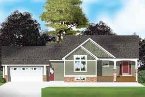 Traditional Exterior - Front Elevation Plan #49-156