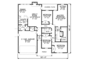 European Style House Plan - 4 Beds 2 Baths 1854 Sq/Ft Plan #65-374 