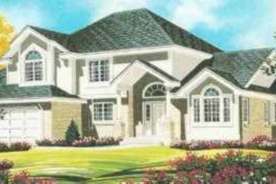 Exterior - Front Elevation for Traditional House Plan #308-224 - 3 bed, 2.5 bath