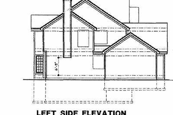Exterior - Rear Elevation for Traditional House Plan #67-803 - 4 bed, 3 bath