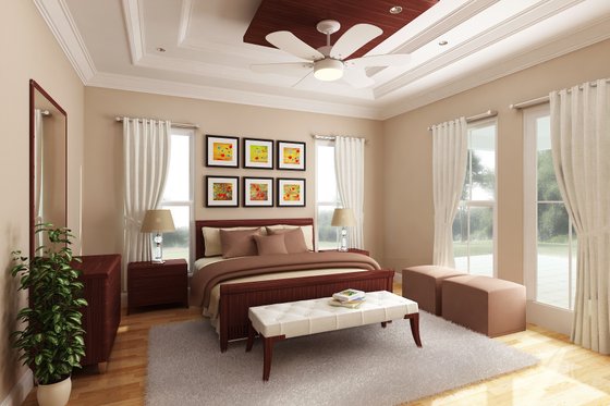 Interior - Master Bedroom for Farmhouse House Plan #888-1 - 3 bed, 2.5 bath