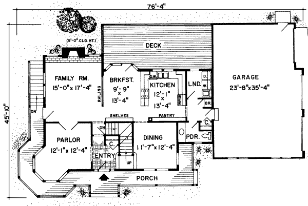 Victorian Floor Plan - Main Floor Plan #312-201