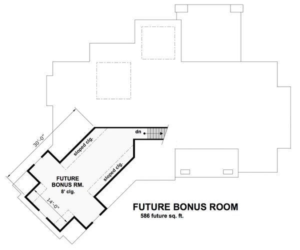 Craftsman Floor Plan - Upper Floor Plan #51-573