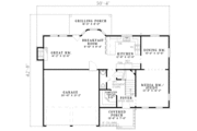 Southern Style House Plan - 4 Beds 2.5 Baths 2046 Sq/Ft Plan #17-539 