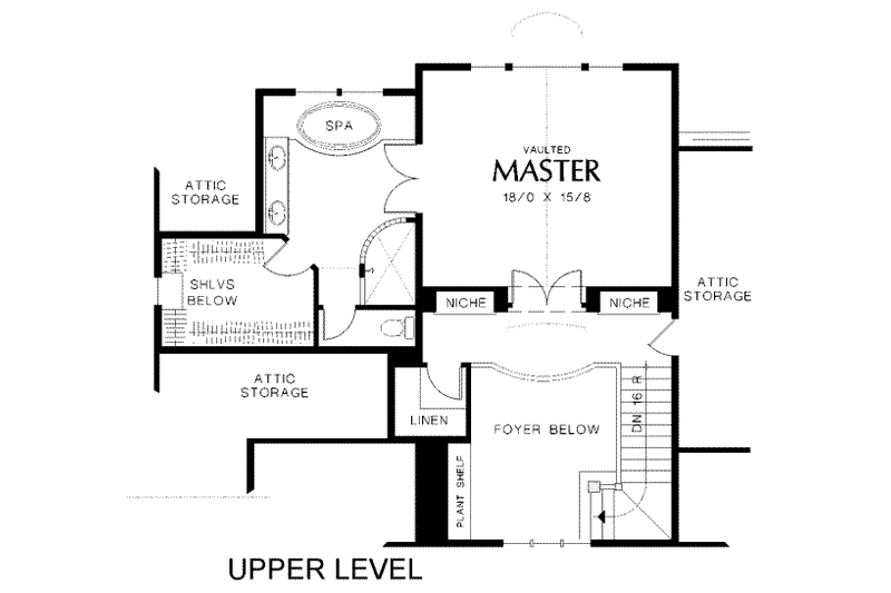 Home Plan - Floor Plan - Upper Floor for Traditional House Plan #48-158 - 4 bed, 2.5 bath