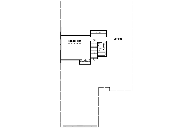 Home Plan - Floor Plan - Upper Floor for Southern House Plan #34-182 - 4 bed, 3 bath