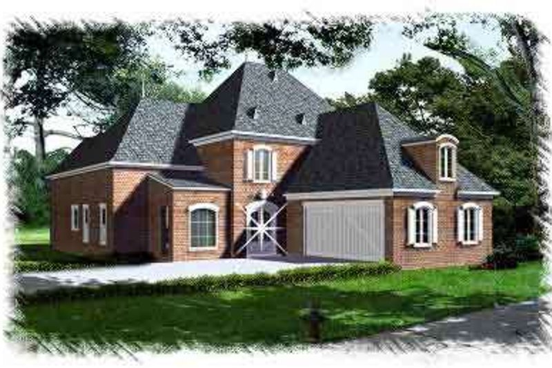 House Plan Design - European Exterior - Front Elevation Plan #15-271