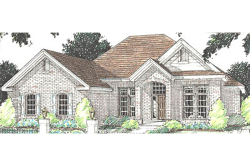 Architectural House Design - Traditional Exterior - Front Elevation Plan #20-114