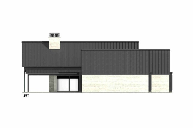 House Blueprint - Exterior - Other Elevation for Modern House Plan #1096-68 - 4 bed, 3 bath
