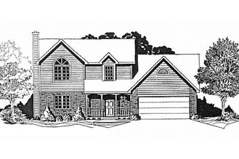 Traditional Style House Plan - 3 Beds 2.5 Baths 1479 Sq/Ft Plan #58-142