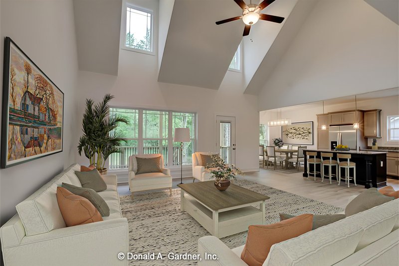 Home Plan - Interior - Family Room 1 for Country House Plan #929-52 - 3 bed, 2.5 bath