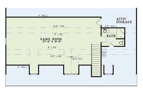 Floor Plan - Other Floor for Country House Plan #17-2594 - 3 bed, 3 bath