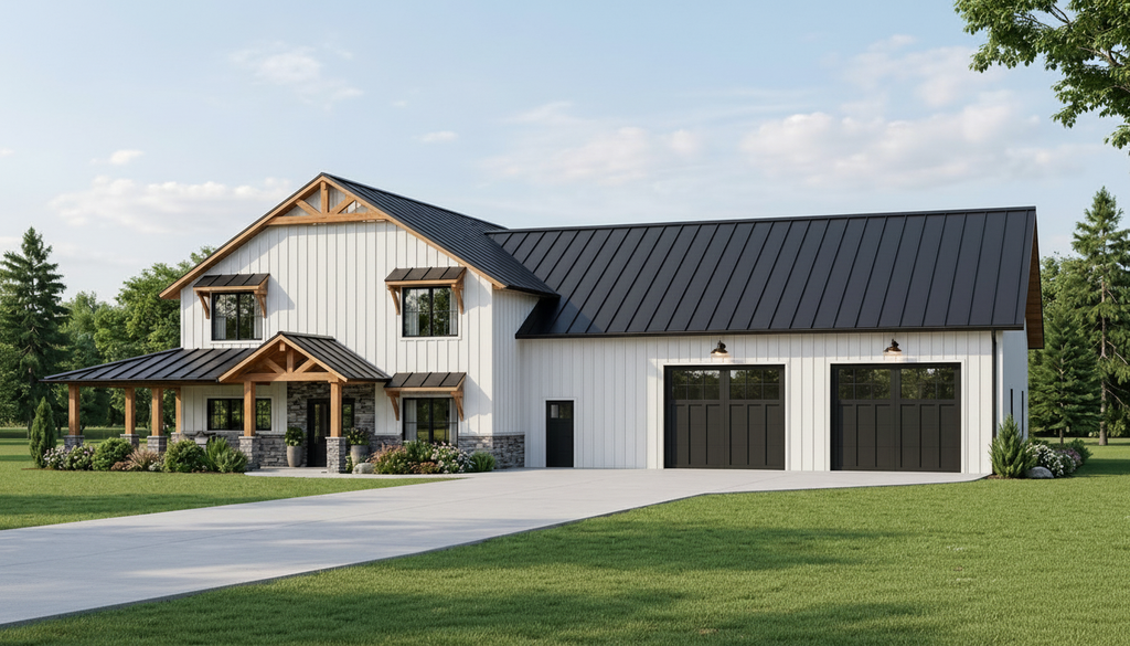 Exterior - Front Elevation 2 for Farmhouse House Plan #1064-127 - 3 bed, 2.5 bath