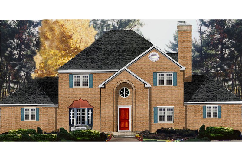 Dream House Plan - Classical Exterior - Front Elevation Plan #3-221