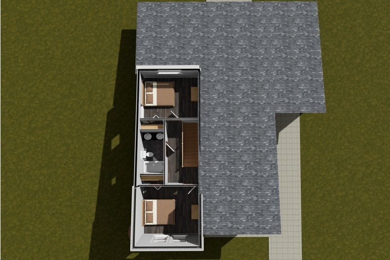 Architectural House Design - Floor Plan - Upper Floor for Modern House Plan #513-2287 - 4 bed, 3 bath