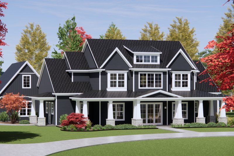 House Design - Exterior - Front Elevation 3 for Craftsman House Plan #1096-16 - 4 bed, 4.5 bath