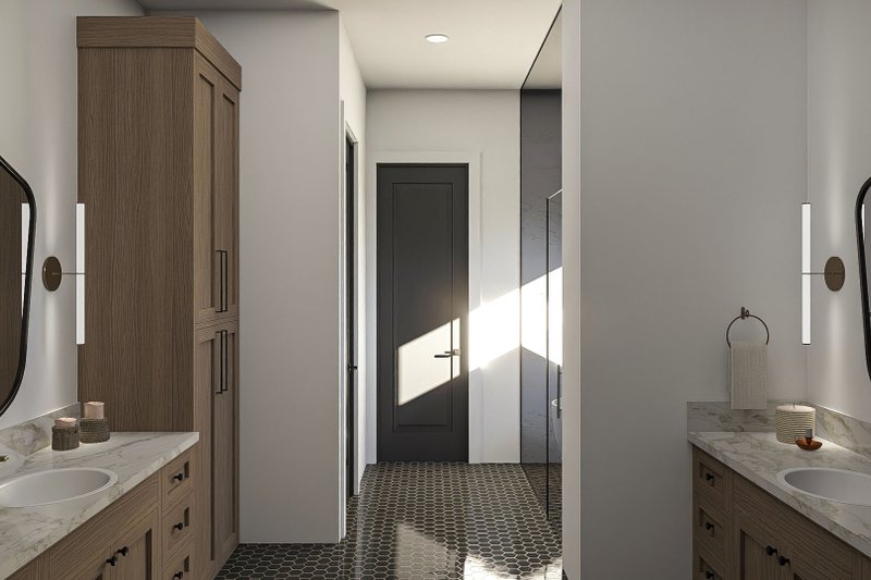 Architectural House Design - Interior - Bathroom 1 for Prairie House Plan #455-335 - 3 bed, 2.5 bath