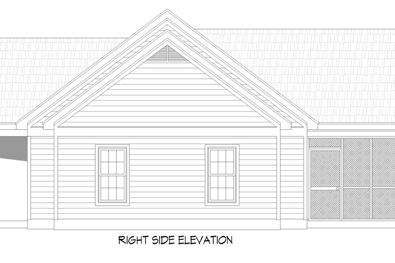 Home Plan - Exterior - Other Elevation 1 for Country House Plan #932-1447 - 2 bed, 2 bath