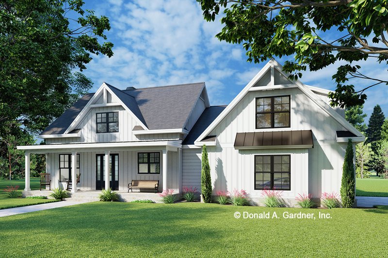 Dream House Plan - Farmhouse Exterior - Front Elevation Plan #929-1169