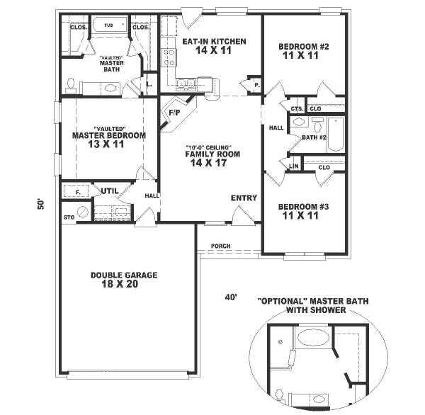 European Floor Plan - Main Floor Plan #81-149