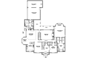 European Style House Plan - 4 Beds 4 Baths 4401 Sq/Ft Plan #81-643 