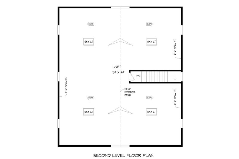 Architectural House Design - Floor Plan - Upper Floor for Country House Plan #932-782, 1 bath