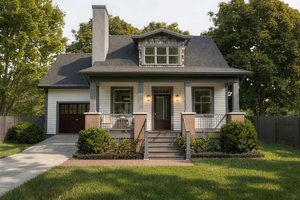 Exterior - Front Elevation for Farmhouse House Plan #79-334 - 3 bed, 2 bath