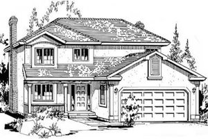 Traditional Exterior - Front Elevation Plan #18-9041