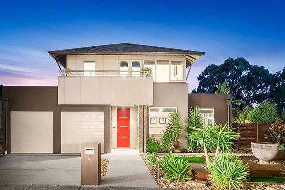 Modern style Home, front elevation