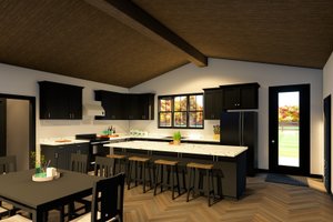 Interior - Kitchen for Barndominium House Plan #1064-267 - 2 bed, 2 bath