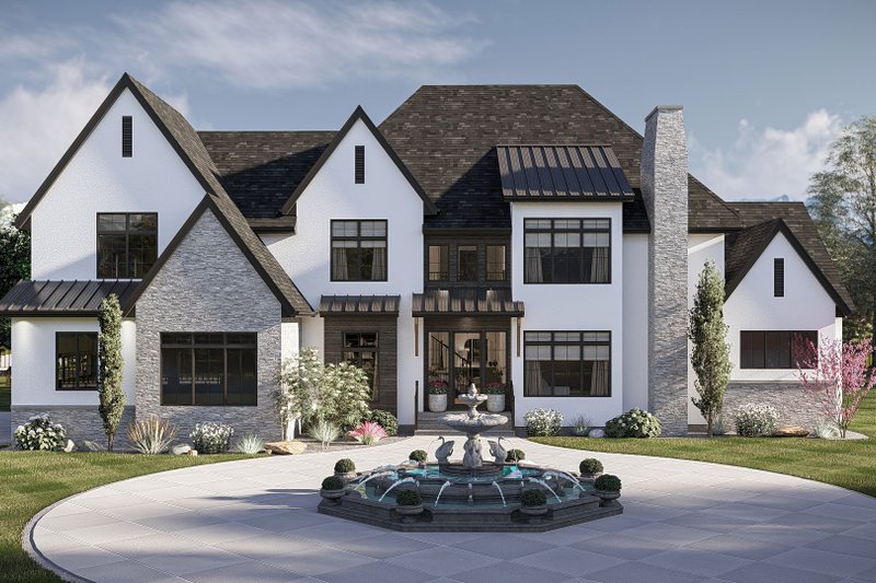 Dream House Plan - Exterior - Front Elevation 4 for Cottage House Plan #455-802 - 4 bed, 3.5 bath