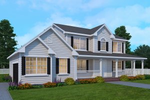 Home Plan - Farmhouse Exterior - Front Elevation Plan #1082-3