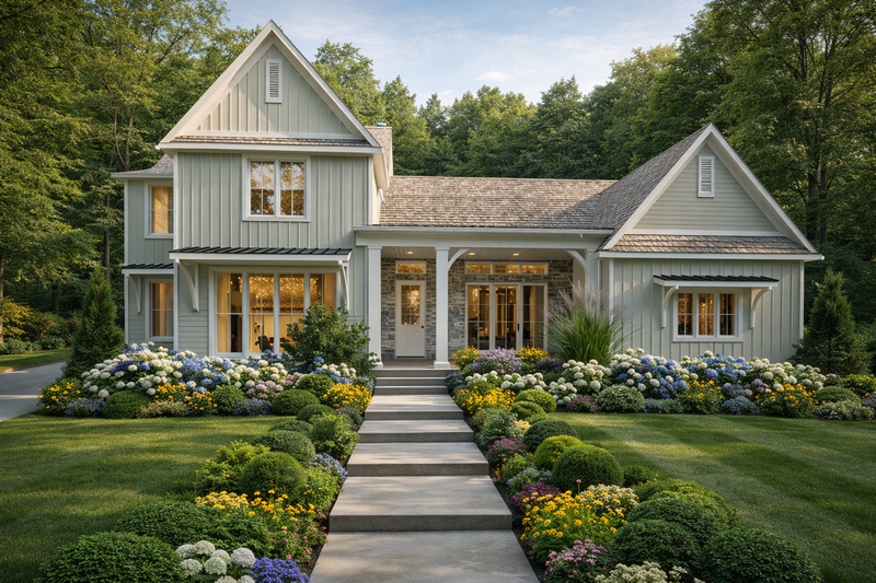 Dream House Plan - Farmhouse Exterior - Front Elevation Plan #1111-35